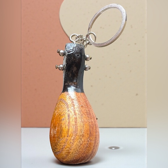 Miniature Handmade Wooden Oud Keychain or Purse Charm. - Picture 11 of 16